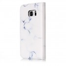 Lommebok deksel for Samsung Galaxy S7 - Hvit marmor thumbnail