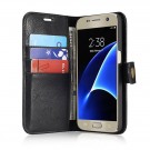 DG.Ming 2-i-1 Lommebok-deksel I Lær Samsung Galaxy S7 svart thumbnail