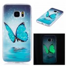 Fashion TPU Deksel Samsung Galaxy S7 - blue Butterfly thumbnail