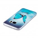 Fashion TPU Deksel Samsung Galaxy S7 - blue Butterfly thumbnail