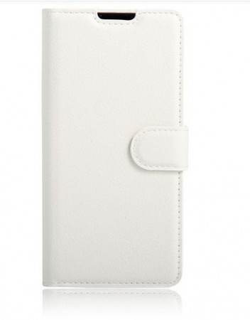 Lommebok deksel for Sony Xperia E5 hvit