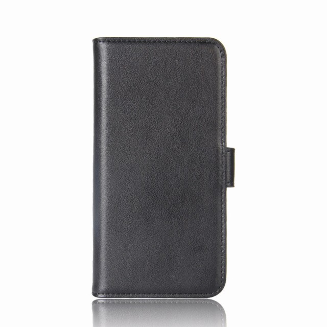 Lommebok deksel ekte Lær for Galaxy S10 Plus svart