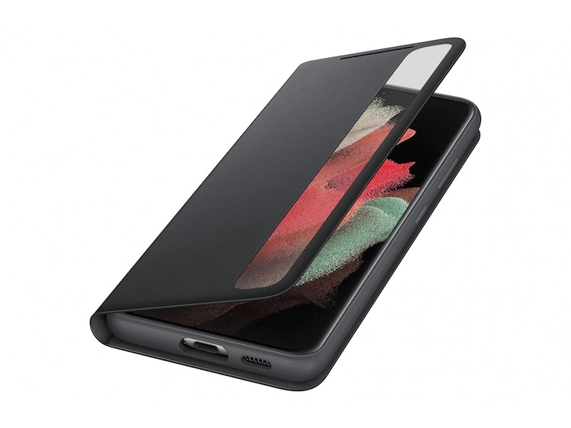 Samsung Samsung Galaxy S21 Ultra Clear View Deksel Svart Mobildeksel No Din Nettbutikk For Mobildeksel Og Tilbehor Samsung galaxy s21 ultra 5g android smartphone. samsung galaxy s21 ultra clear view deksel svart