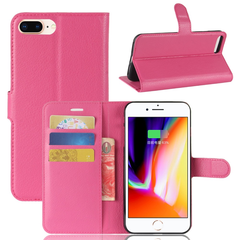 Lommebok deksel for iPhone 7 Plus/8 Plus rosa | Mobildeksel.no Kjøp ...