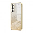 Fashion TPU Deksel Glitter Powder Samsung Galaxy S24 5G - Gull thumbnail