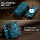 CaseMe 2-i-1 Lommebok deksel Samsung Galaxy S26+ plus 5G blå thumbnail