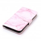 Lommebok deksel for iPhone X/XS rosa marmor thumbnail