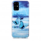 Fashion TPU Deksel Samsung Galaxy S20+ plus 5G - blue Butterfly thumbnail