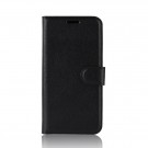 Lommebok deksel for Motorola Moto E5 Plus svart thumbnail