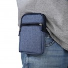 Denim sport bag med 3 lommer for mobil blå thumbnail