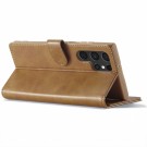 LC.IMEEKE Lommebok deksel for Samsung Galaxy S25 Ultra 5G cognac thumbnail