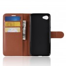 Lommebok deksel for HTC Desire 12  brun thumbnail