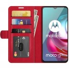 Lommebok deksel Premium for Motorola Moto G30/G20/G10 rød thumbnail