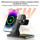 Trådløs Dockingstasjon 3-i-1 iPhone, AirPods, Watch - Svart thumbnail