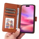 BETOPNICE 2-i-1 Lommebok deksel iPhone 16 Brun thumbnail