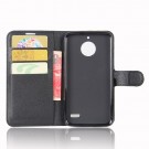 Lommebok deksel for Motorola Moto E4 svart thumbnail