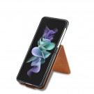 LC.IMEEKE Lommebok deksel for Samsung Galaxy Z Flip 4 5G cognac thumbnail