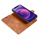 DG.Ming 2-i-1 Lommebok-deksel I Lær iPhone 13 Mini brun thumbnail