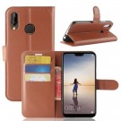 Lommebok deksel for Huawei P20 lite brun thumbnail
