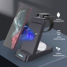 Trådløs Dockingstasjon 3-i-1 Samsung Galaxy / Watch / Galaxy Buds - Svart thumbnail