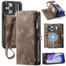CaseMe 2-i-1 Lommebok deksel iPhone 18 Pro Max Brun thumbnail