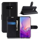 Lommebok deksel for Samsung Galaxy S10e svart thumbnail
