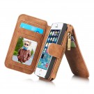 CaseMe 2-i-1 Lommebok deksel iPhone 5S/5/SE (2016) brun thumbnail
