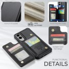 CaseMe Deksel med kortlomme Samsung Galaxy S25 Edge 5G svart thumbnail