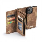 CaseMe 2-i-1 Lommebok deksel iPhone 14/13 brun thumbnail
