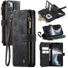 CaseMe retro multifunksjonell Lommebok deksel iPhone 15 Plus svart thumbnail
