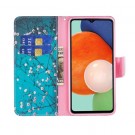 Lommebok deksel for Samsung Galaxy A13 4G - Rosa blomster thumbnail