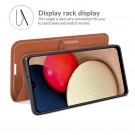 Lommebok deksel for Samsung Galaxy A03s brun thumbnail