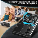 Tech-Flex TPU + PC Deksel med Ring Grep Samsung Galaxy S25 Edge 5G svart thumbnail