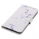 Lommebok deksel for Samsung Galaxy S10+ Plus hvit marmor thumbnail