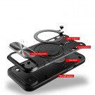Tech-Flex Hybrid TPU Deksel med Ring Kickstand iPhone 17 Air svart thumbnail