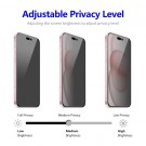 Enkay Hat-Prince Herdet Glass Privacy skjermbeskytter iPhone 16 Plus svart kant thumbnail