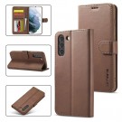 LC.IMEEKE Lommebok deksel for Samsung Galaxy S21 FE 5G brun thumbnail