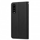 Flip Lommebok deksel ekstra kortlomme for Huawei P30 svart thumbnail
