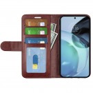 Lommebok deksel Premium for Motorola Moto G72 brun thumbnail