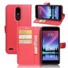 Lommebok deksel for LG K10 (2017) rød thumbnail