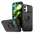 Tech-Flex TPU Deksel med Ring Grep og MagSafe iPhone 16 svart thumbnail