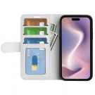 Lommebok deksel Premium for iPhone 16 Plus hvit thumbnail