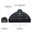HDMI-svitsj 3 porter Full HD 1080P svart thumbnail