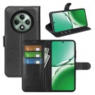 Lommebok deksel Premium for Oppo Reno 12 F svart thumbnail