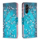 Lommebok deksel for Samsung Galaxy A05s - Rosa blomster thumbnail