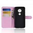 Lommebok deksel for Motorola Moto E5/Moto G6 Play Rosa thumbnail