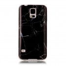 TPU Deksel Galaxy S5/S5 Neo - Marmor svart thumbnail
