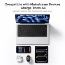 Yesido hurtiglader med digitalt display USB-C og USB-A 60W - Svart thumbnail