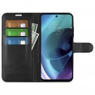 Lommebok deksel for Motorola Moto G51 5G svart thumbnail