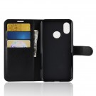 Lommebok deksel for Xiaomi Mi 8 svart thumbnail